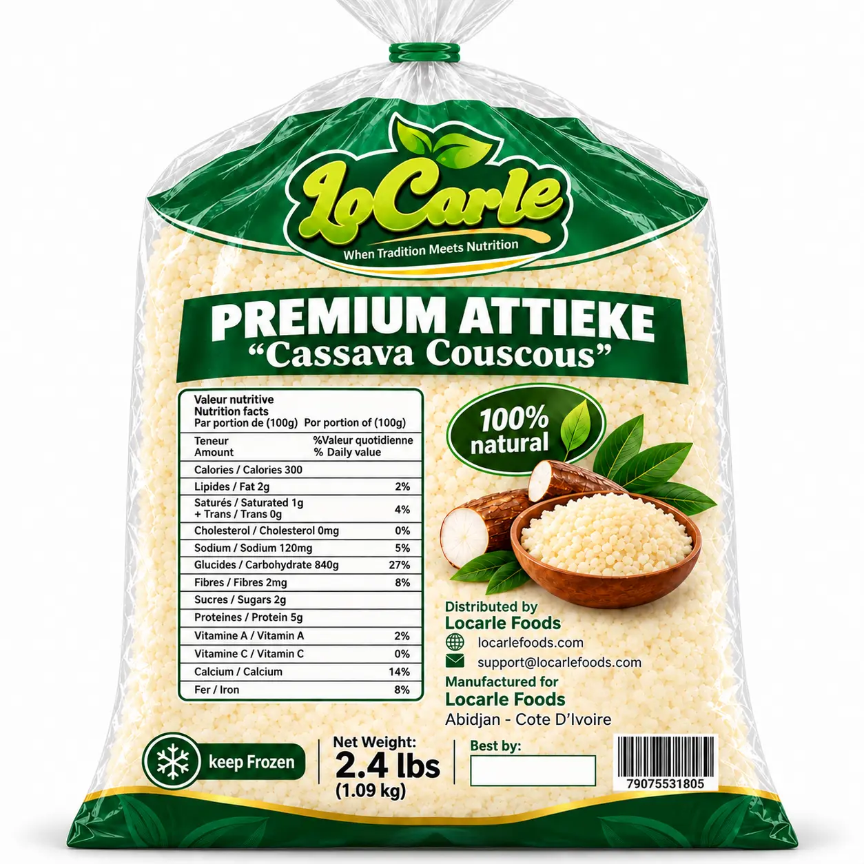 1 copy Premium Attieke (Cassava Couscous) - Image 1