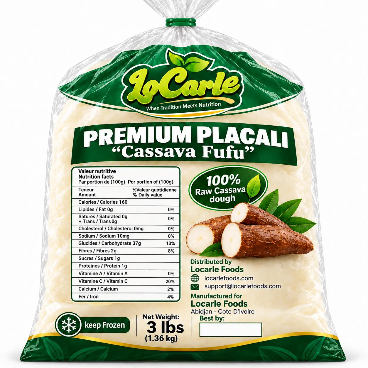 2 copy Premium Placali (Cassava Fufu) - Image 1